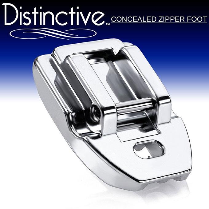 Distinctive Concealed Invisible Zipper Sewing Machine Presser Foot w/ Free Shipping