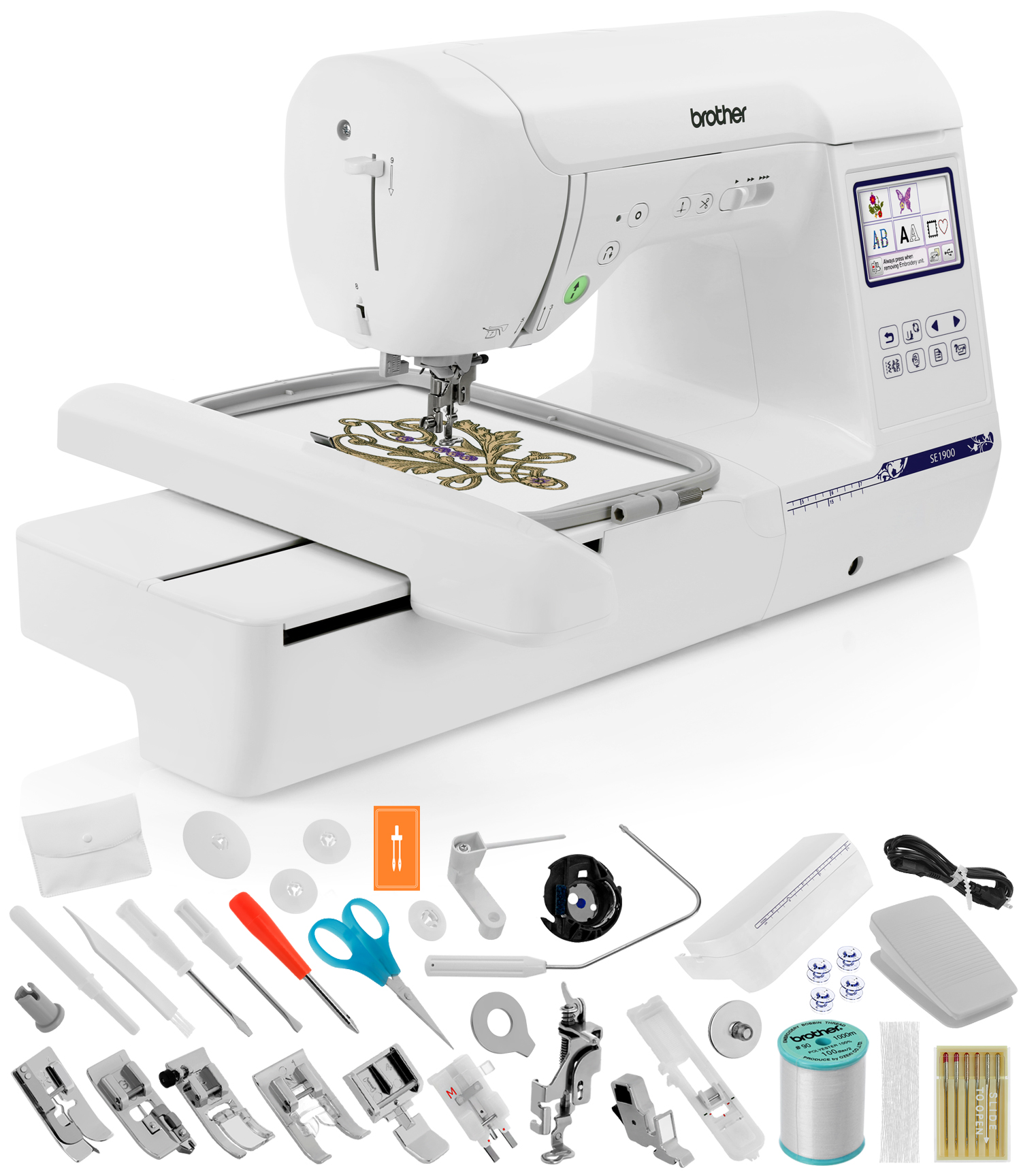 Brother SE1900 (SE 1900) Sewing and Embroidery Machine / Optional Grand Slam Embroidery Package